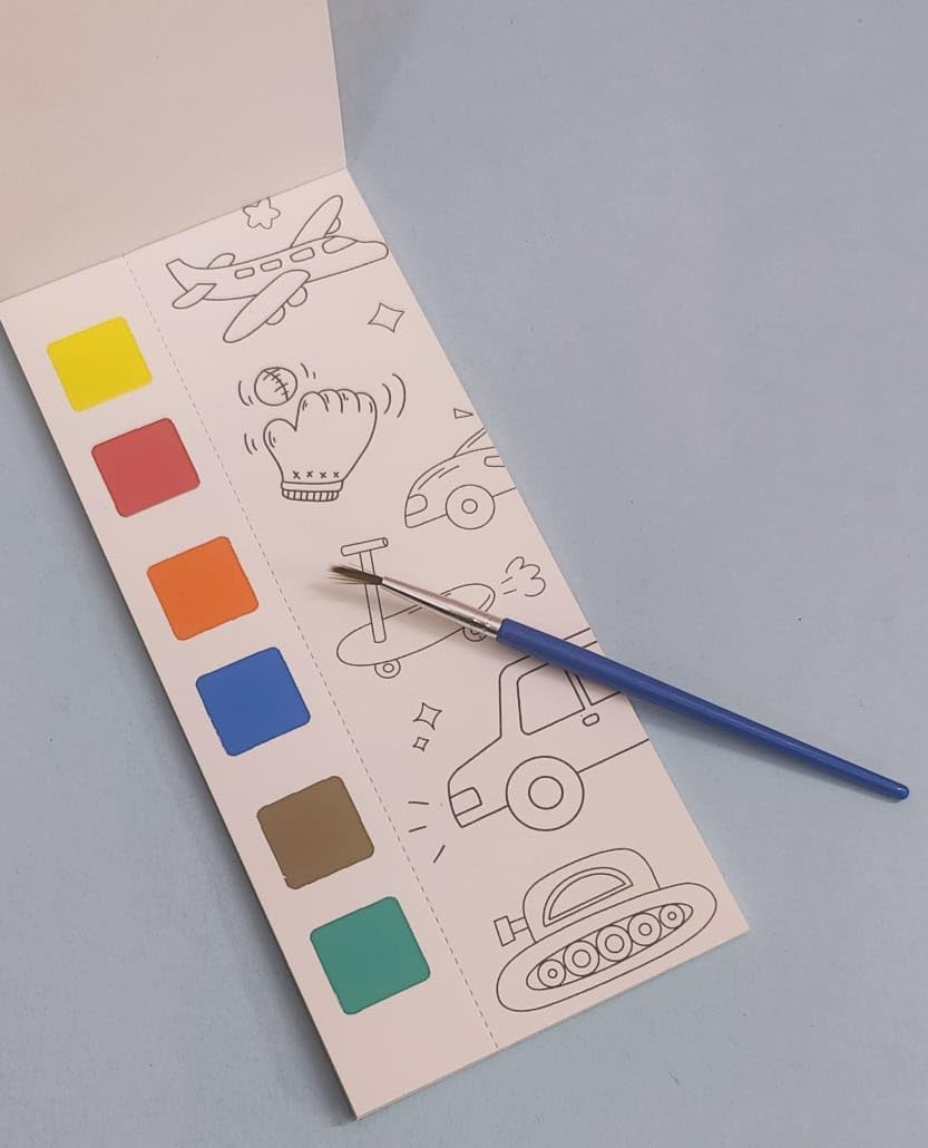 Dry water Coloring paint Book