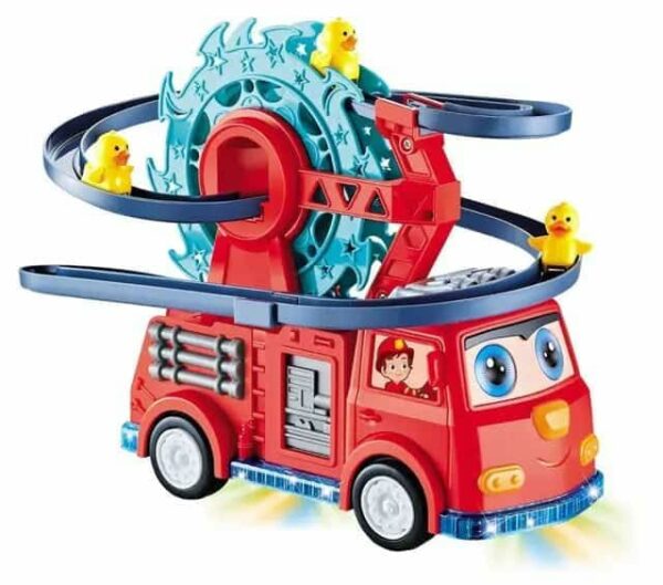 Fire Truck Duck Slide Toy Set