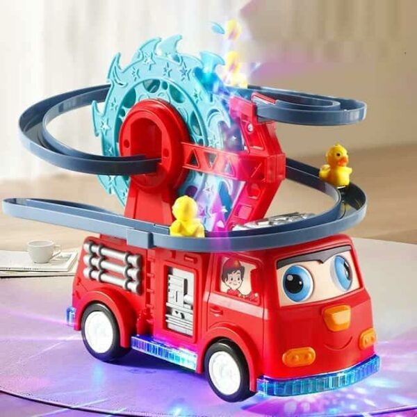 Fire Truck Duck Slide Toy Set