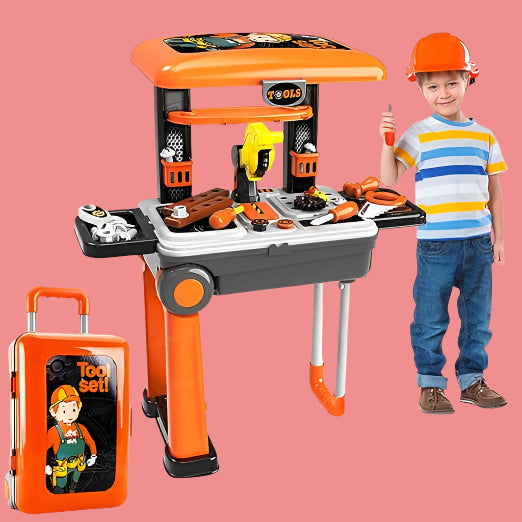 Portable Tool Trolley Set for Kids