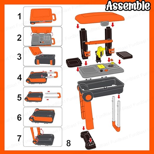 Portable Tool Trolley Set for Kids