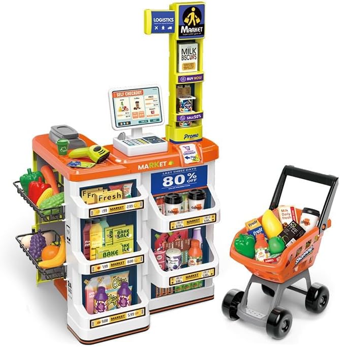 Supermarket & Cash Register Playset