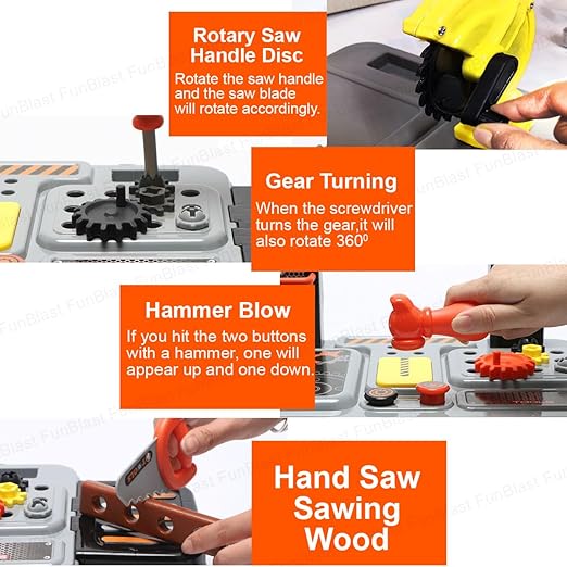 Portable Tool Trolley Set for Kids
