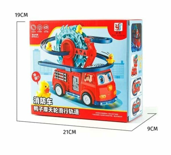 Fire Truck Duck Slide Toy Set