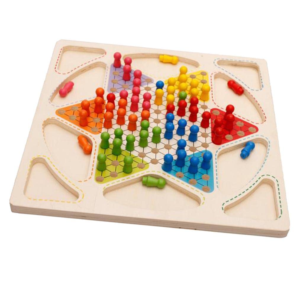 Wooden Ludo & Checkers Game