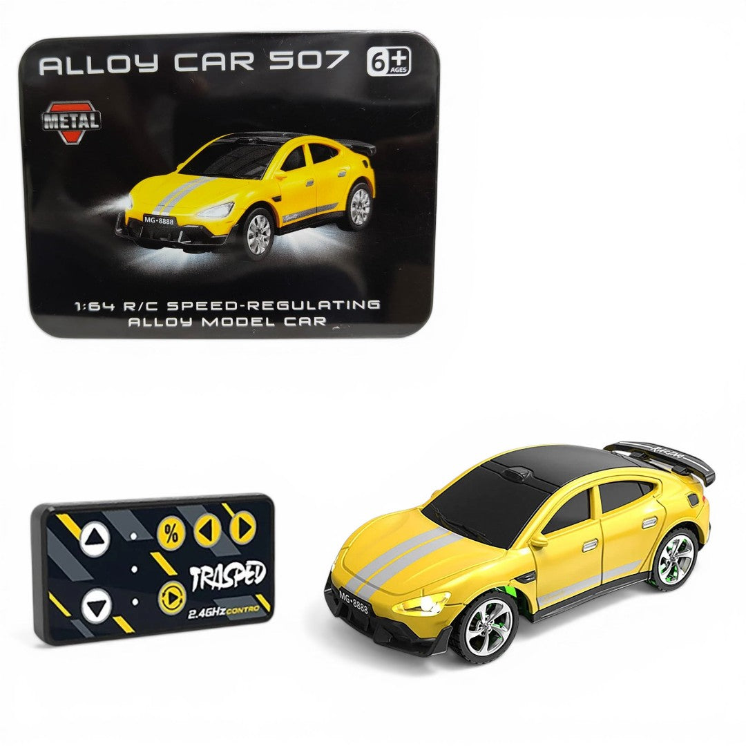 Trasped 1:64 Alloy RC Car 507 – 2.4GHz Remote Control Metal Model Car with Speed Regulating