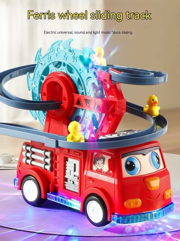 Fire Truck Duck Slide Toy Set