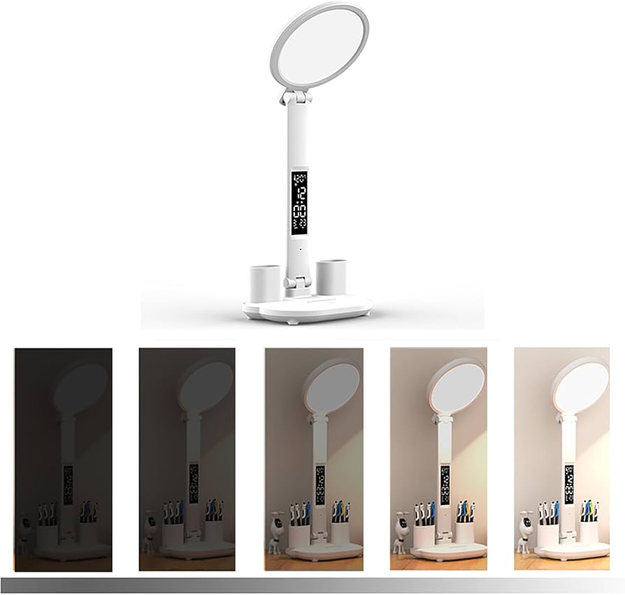 Led Desk Lamp with Digital Time