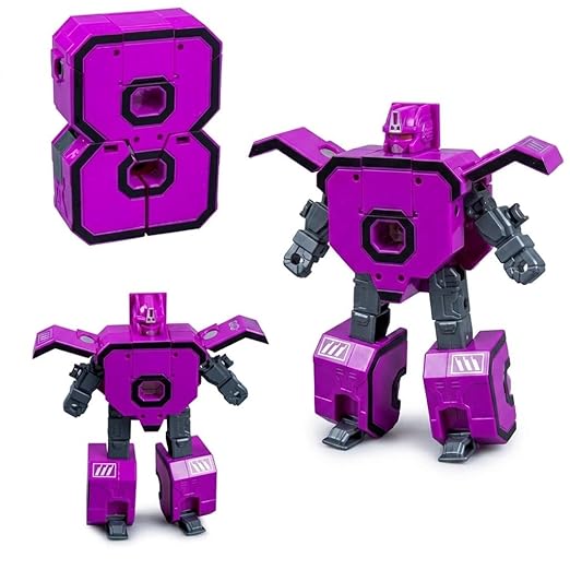 Transforming Robot Toy Action Figure with Movable Parts Distortion Digital Coo New Game Ages 3+