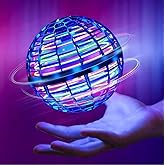 Magic Flying Orb Spinner Toy for Kids Hand Sensor Rechargeable LED Flying Ball | Hover Drone Boomerang Spinner Toy for Boys & Girls 6–12 Years (Pink)