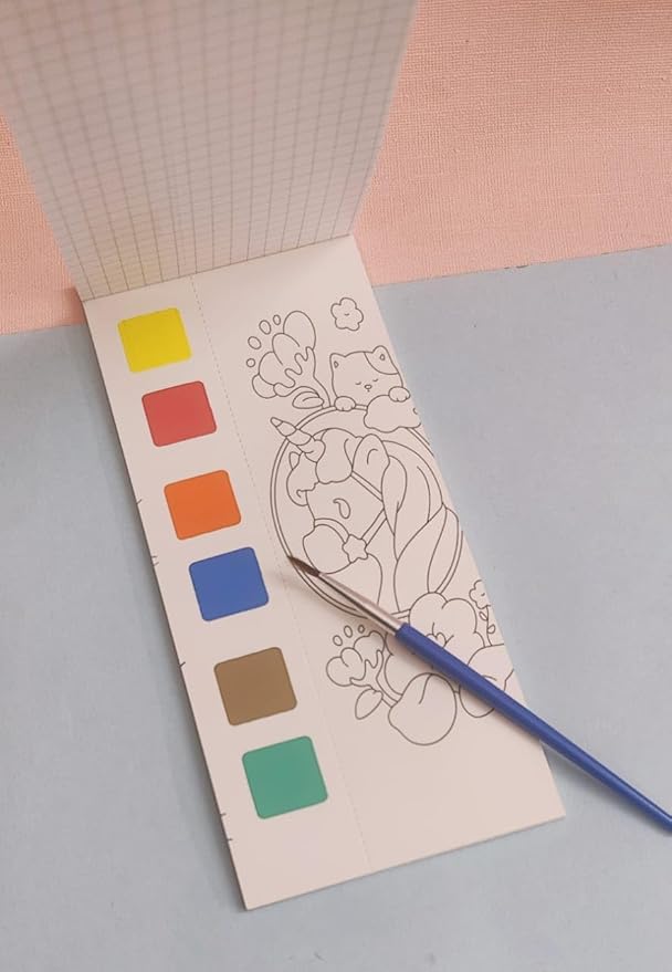 Dry water Coloring paint Book