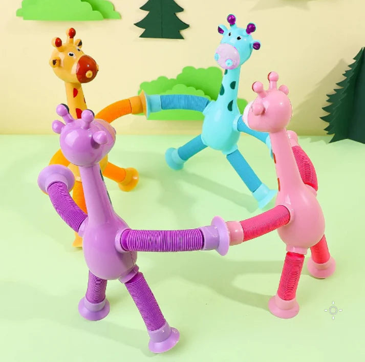 Giraffe Pop Tubes (Set Of 4)