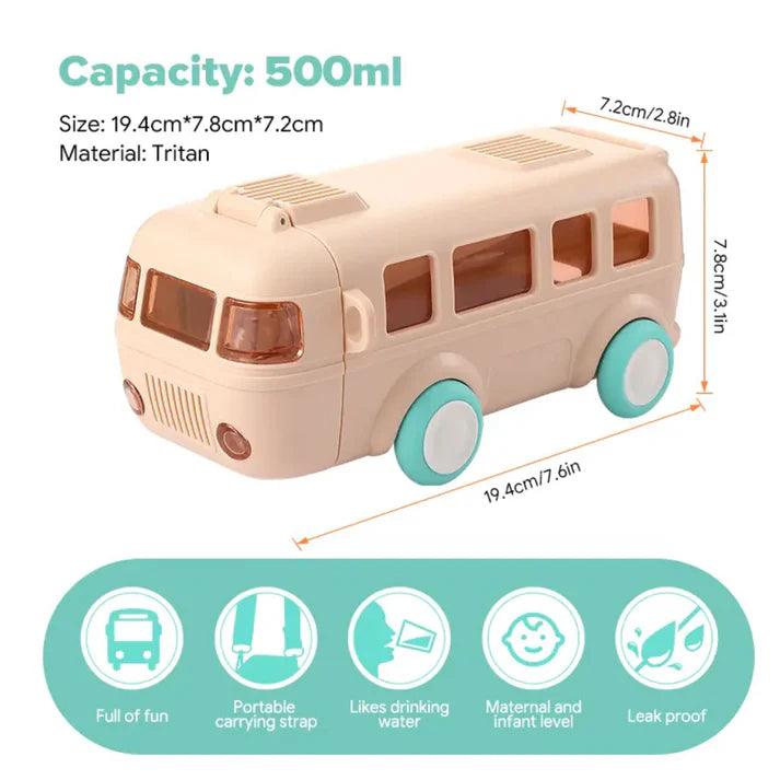 Cute Bus Adventure : 500ml Sipper