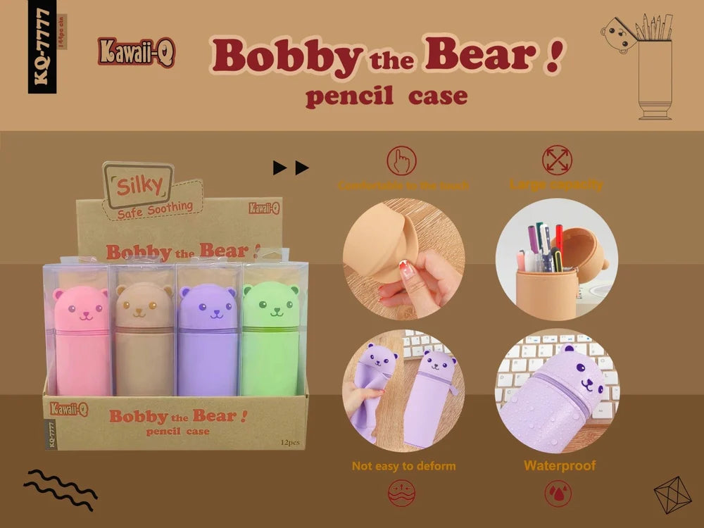 Kawaii Bobby The Bear Pencil Pouch