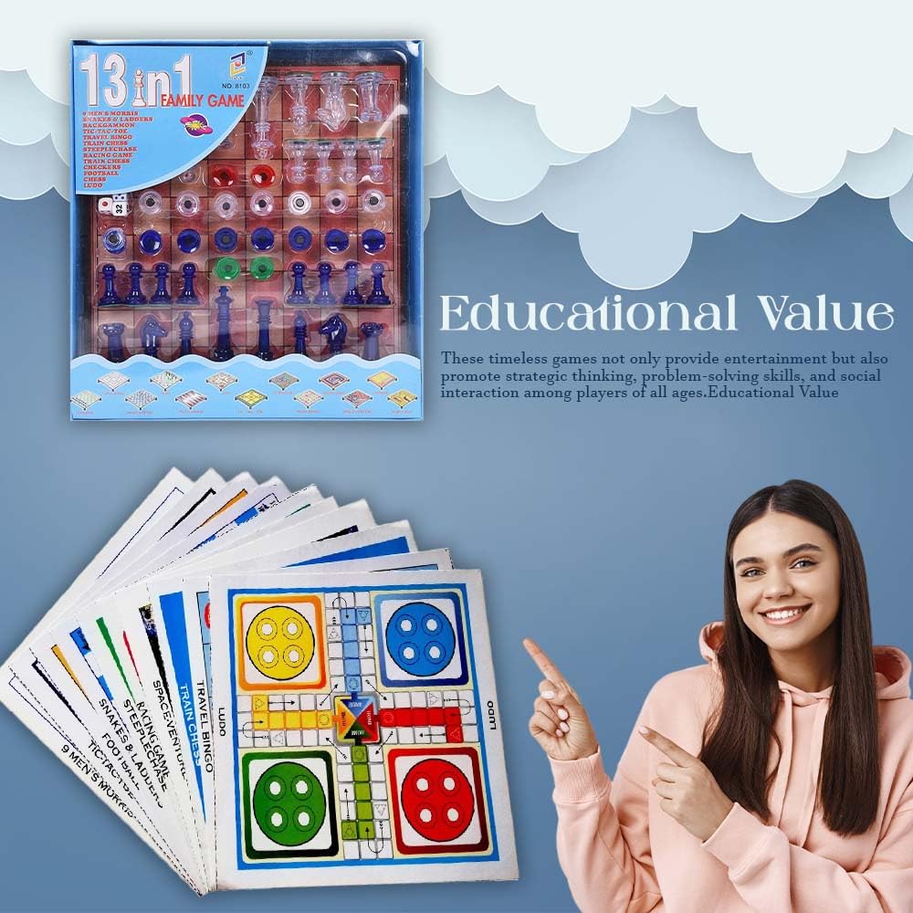 13 in 1 Family Board Game