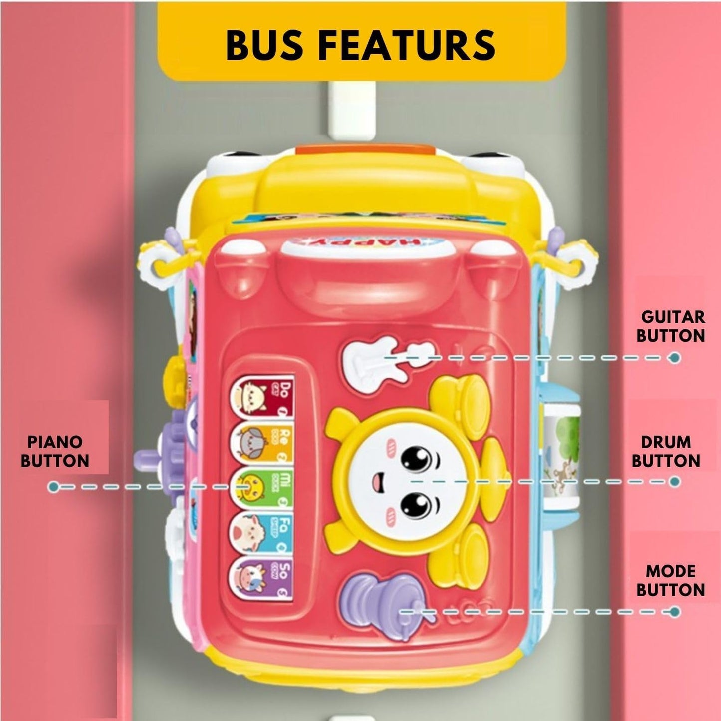 3 in 1 Activity Bus Toy