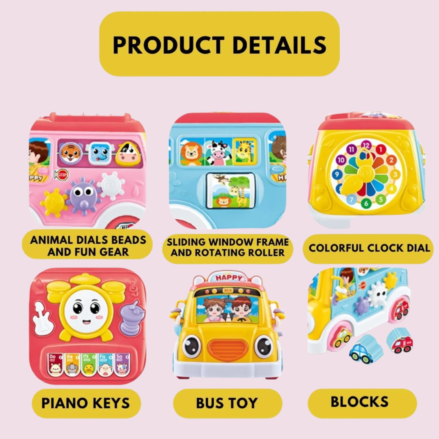 3 in 1 Activity Bus Toy