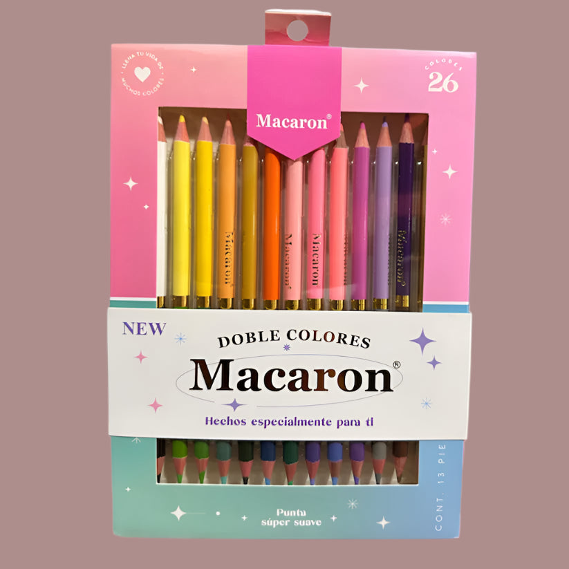 Macarons Color Pencils | Dual Side Color Pencils