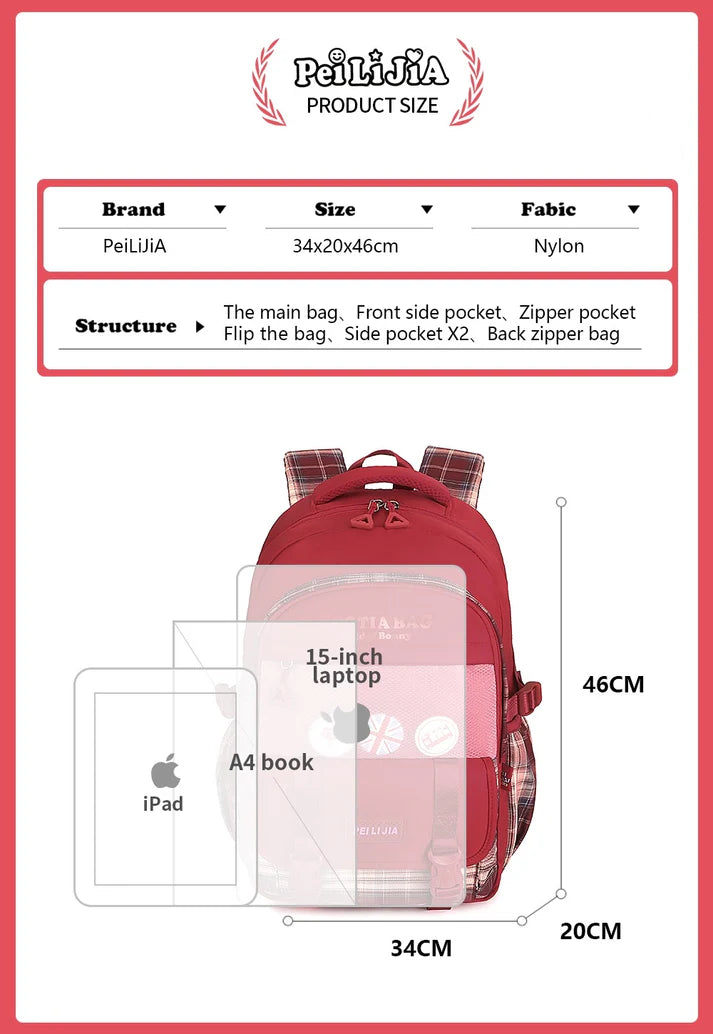 Peilijia Scotia School Bags