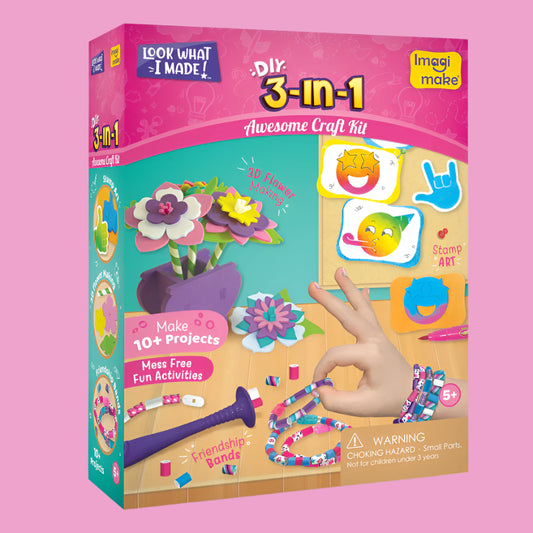 Imagimake 3-in-1 Awesome Craft Kit