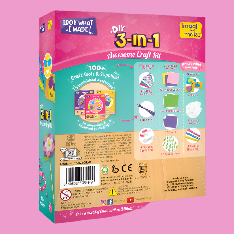 Imagimake 3-in-1 Awesome Craft Kit