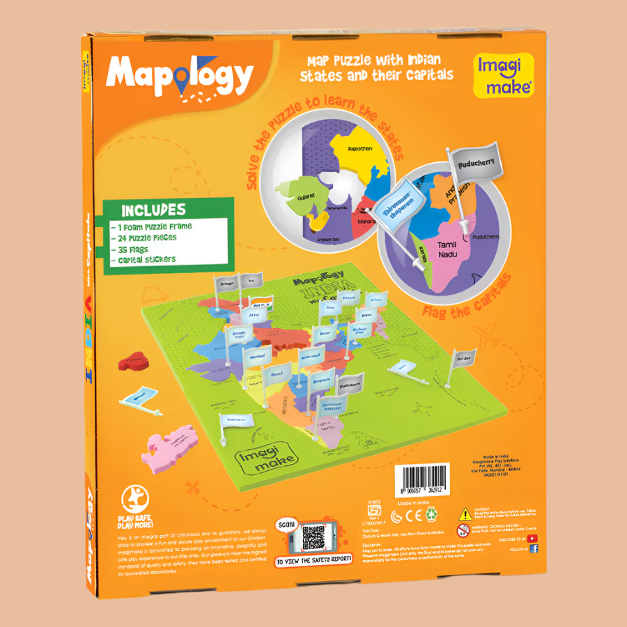 Imagimake Mapology India with Capitals