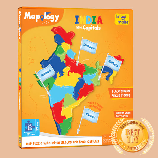 Imagimake Mapology India with Capitals