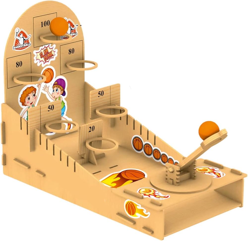 DIY Wooden Basket Ball Game