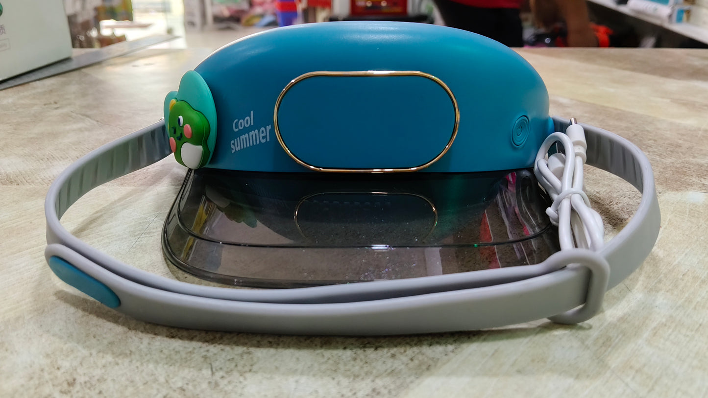 Outdoor Electric Fan Cap Leafless Mute USB Charging Portable Camping Mini Gifts USB Cooler 3-Speed Regulation Fan