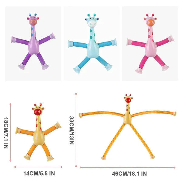 Giraffe Pop Tubes (Set Of 4)