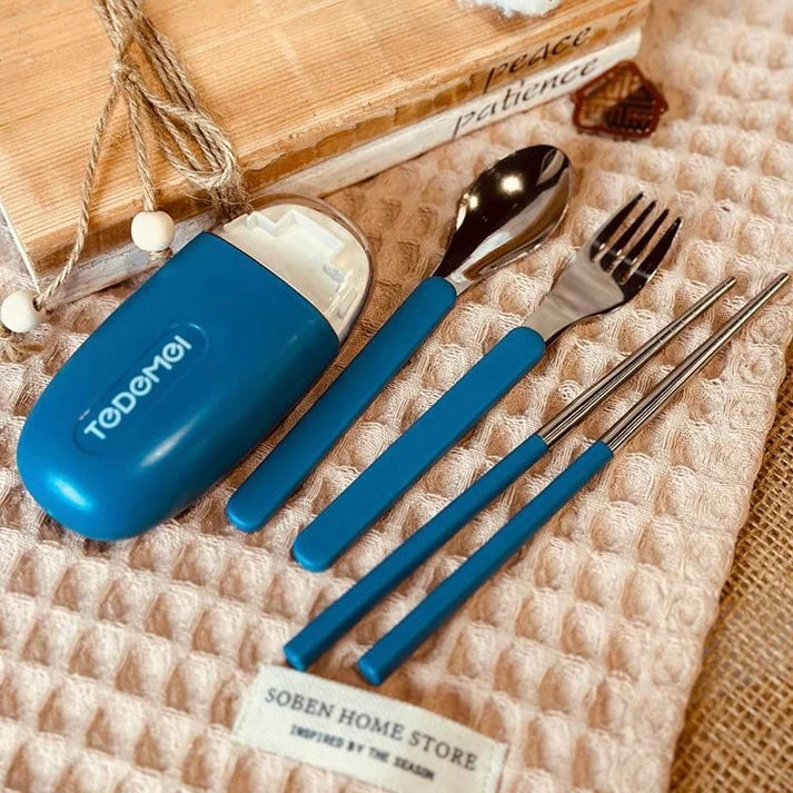 TEDEMEI Travel Friendly Cutlery Set