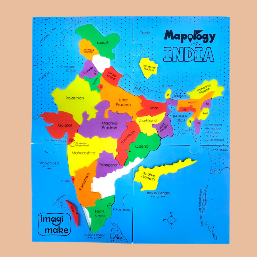Imagimake Mapology States of India Map Puzzle