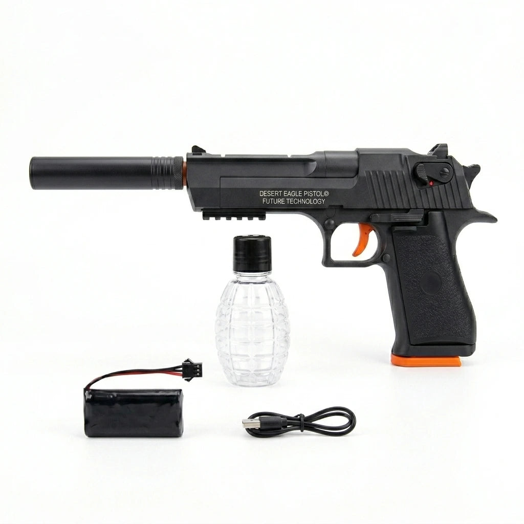LUMO Desert Eagle Electric Gel Blaster – High-Speed Automatic Burst Hydrogel Water Bead Pistol