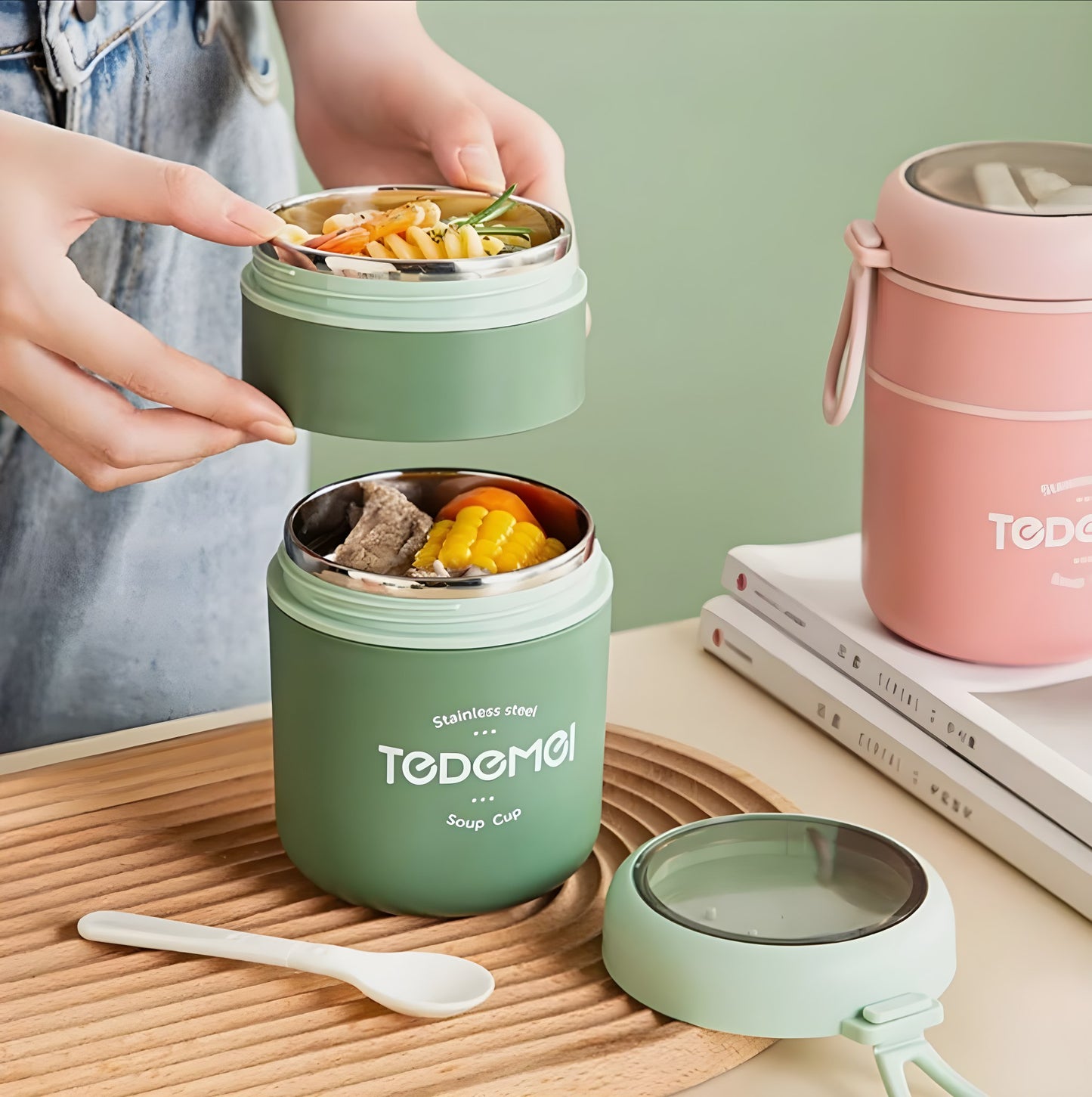 Tedemei Soup Bowl 2 Layer