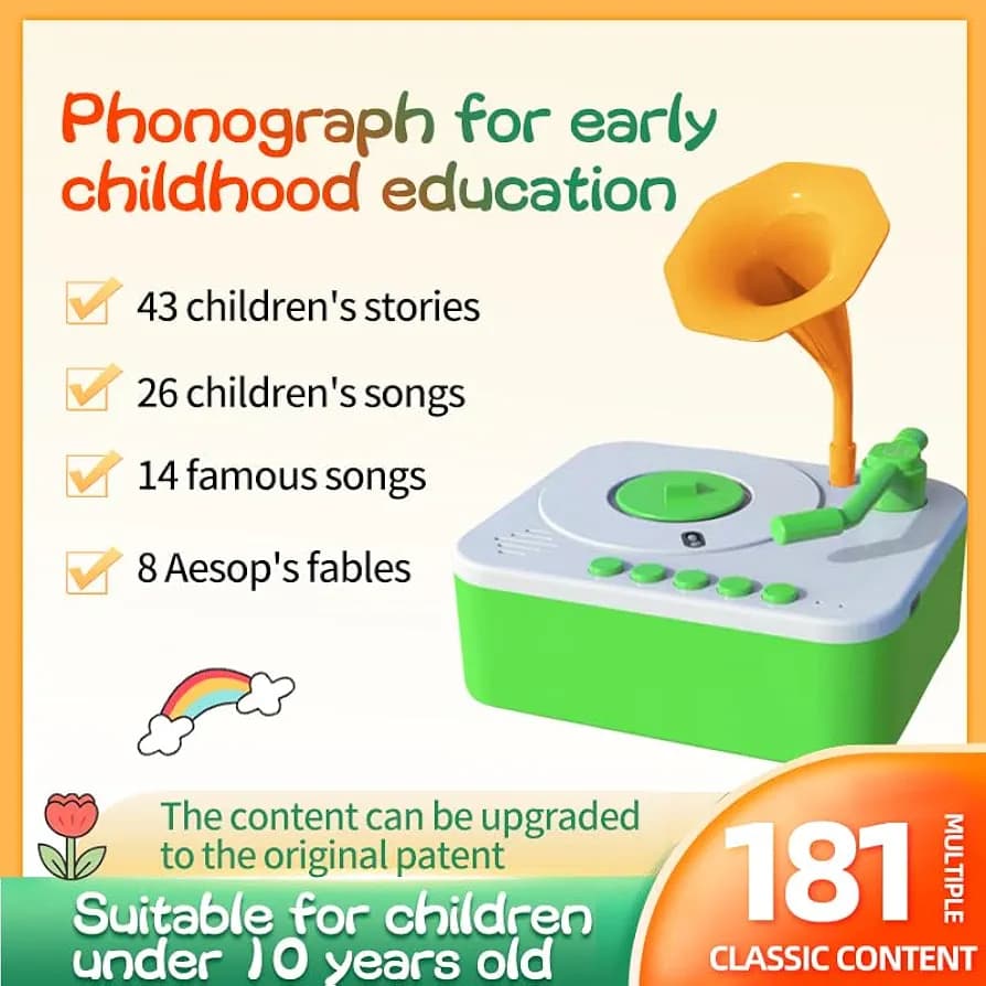 Children's Phonogram with Bluetooth speaker