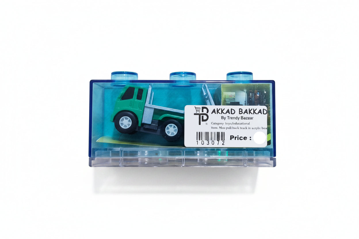 Mini Pull Back Truck in Acrylic Box