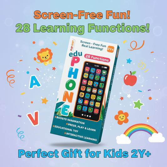 Edu Phone Learning Toy – Screen-Free Educational Toy Phone with 28 Functions (2Y+)