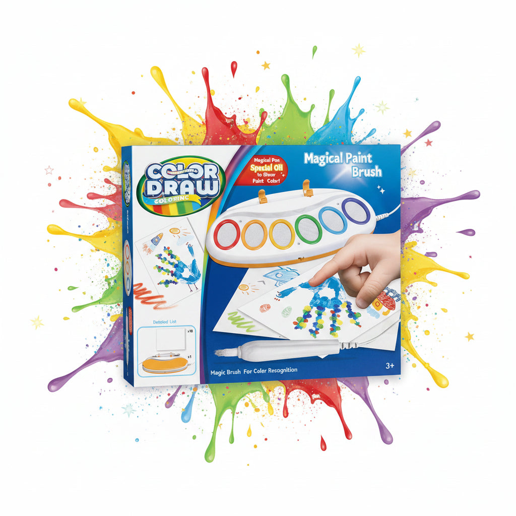 Color Draw Magical Paint Brush – Light-Up No-Mess Painting Set for Kids
