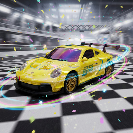 2.4GHz 4WD Remote Control Drift Racing Car – High-Speed RC Sports Car with LED Lights & USB Rechargeable Battery