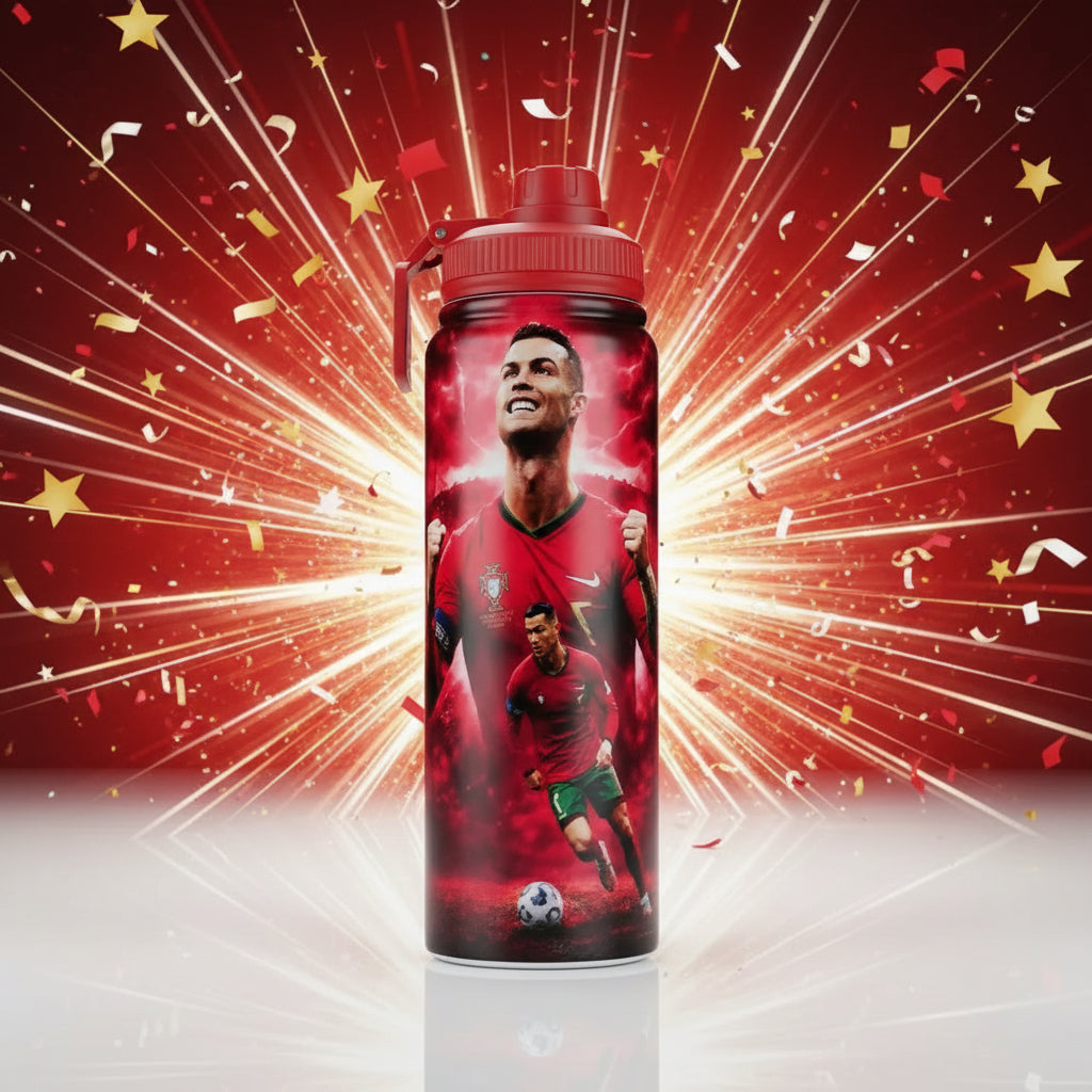 800ml Cartoon Bottle Insulated Steel Water Bottle – 12 Hours Hot/Cold with Carry Handle (Multiple Designs)