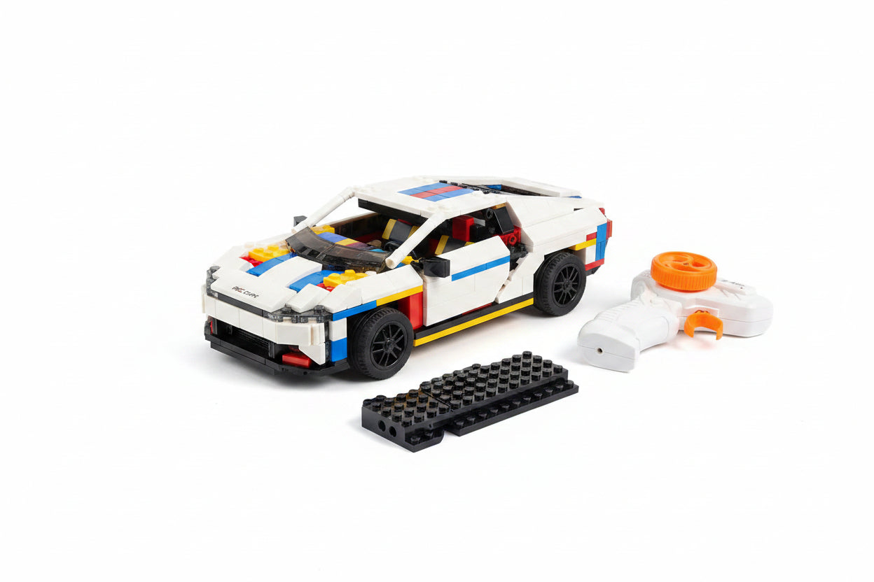 2.4GHz RC Building Block Sports Car – DIY Remote Control Racing Car Construction Set (1:20 Scale)
