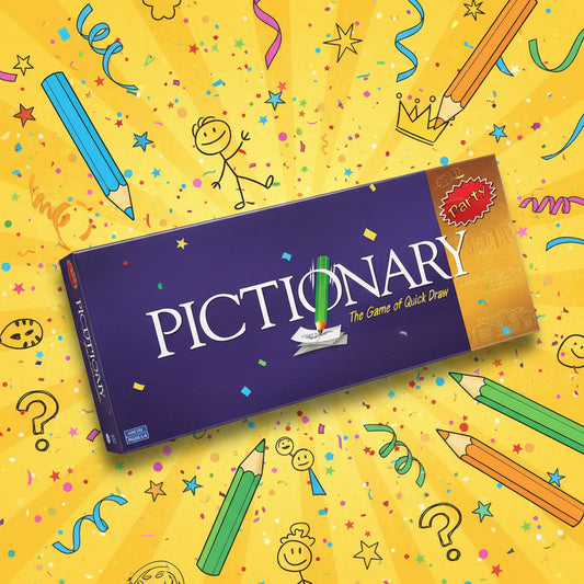 Pictionary Senior Party Edition – The Game of Quick Draw Board Game