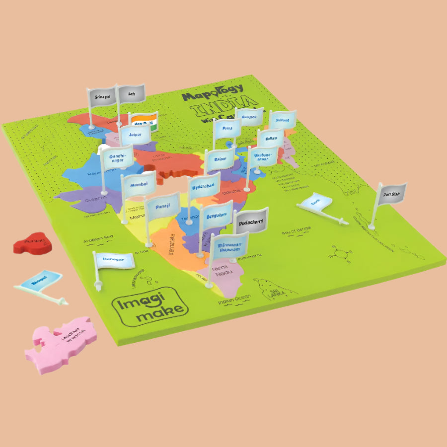 Imagimake Mapology India with Capitals