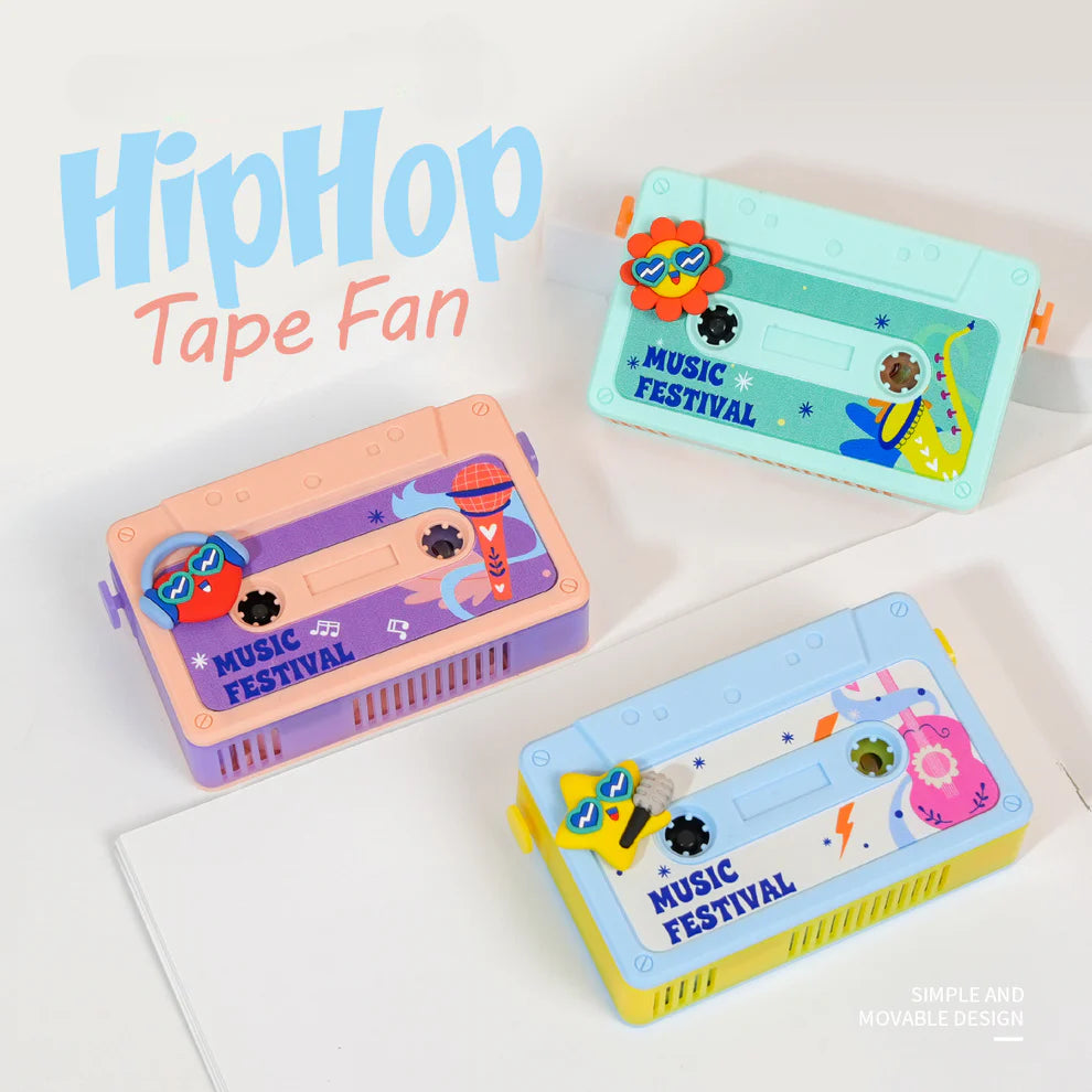 Tape-Style Neck Fan & Recorder