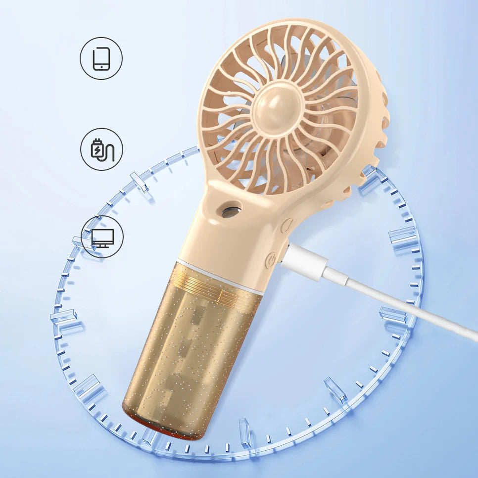 Spray Humidification Hand Fan