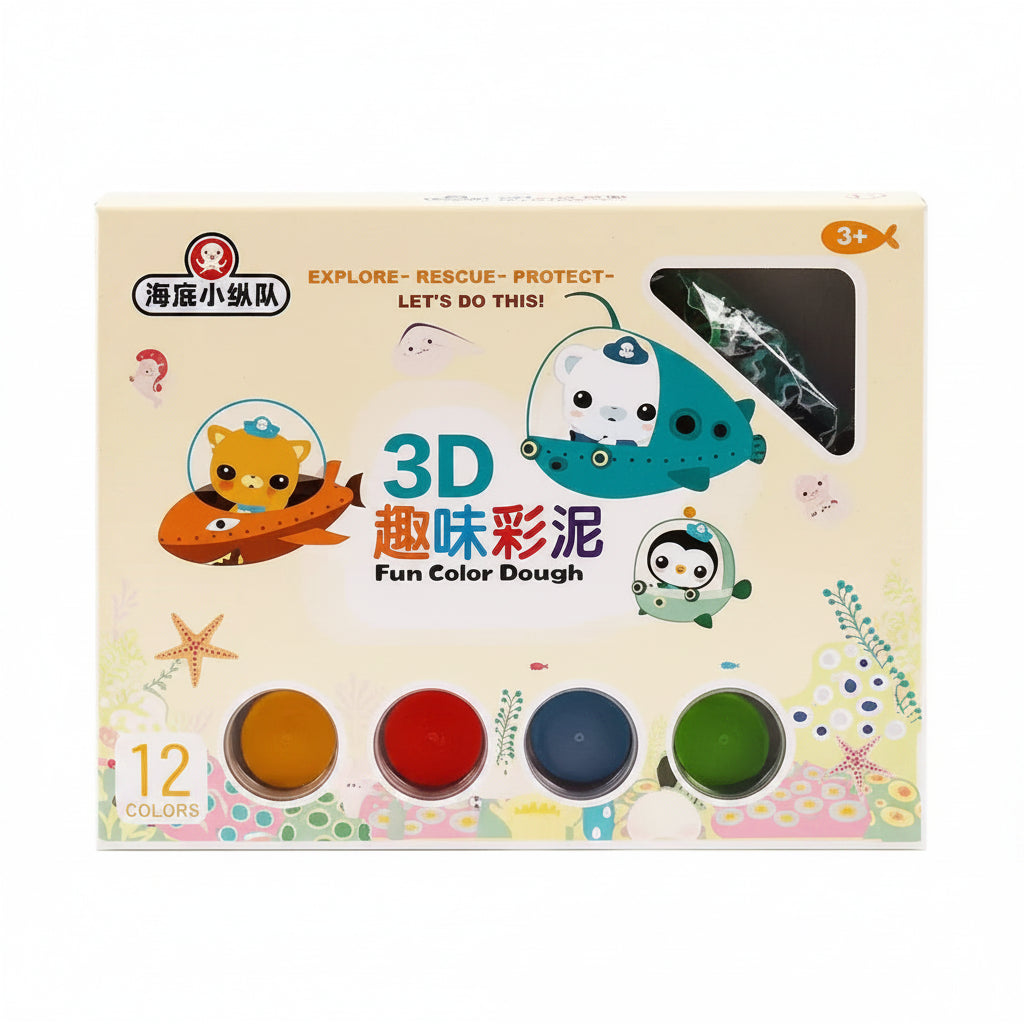 3D Fun Color Dough 12 Colors