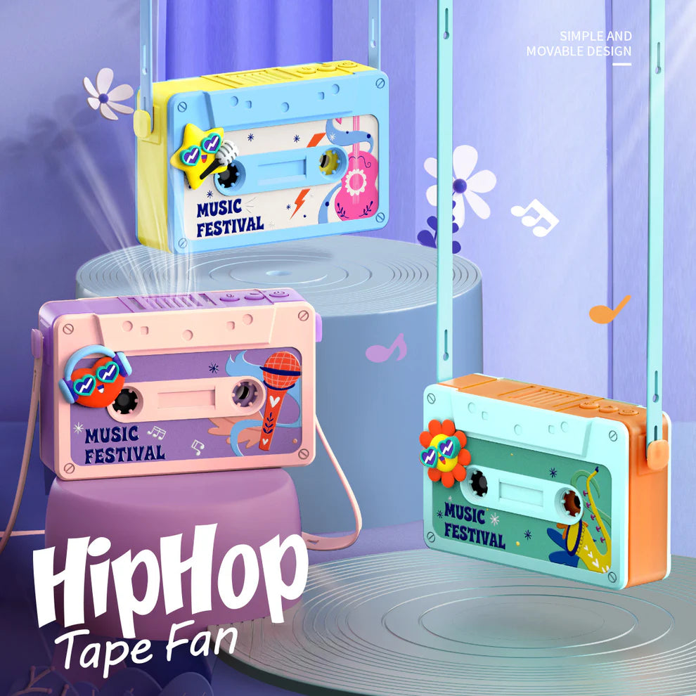 Tape-Style Neck Fan & Recorder