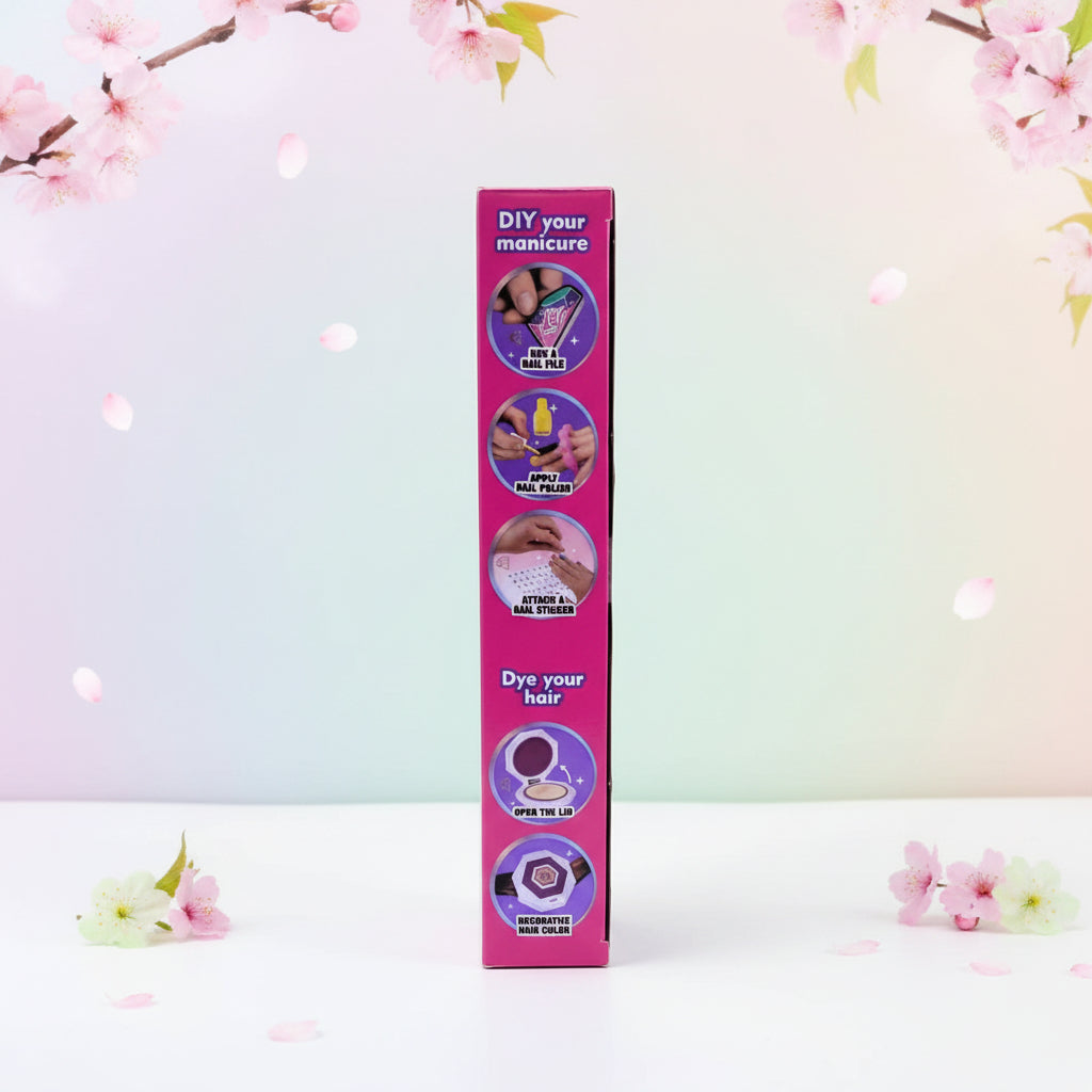 Beads, Nails & Hair Set — 3-in-1 DIY Fashion Kit for Girls