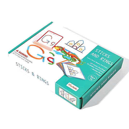 Wooden Sticks Logic Shapes Game