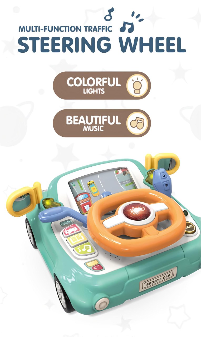 Stimulating Baby Steering Wheel car